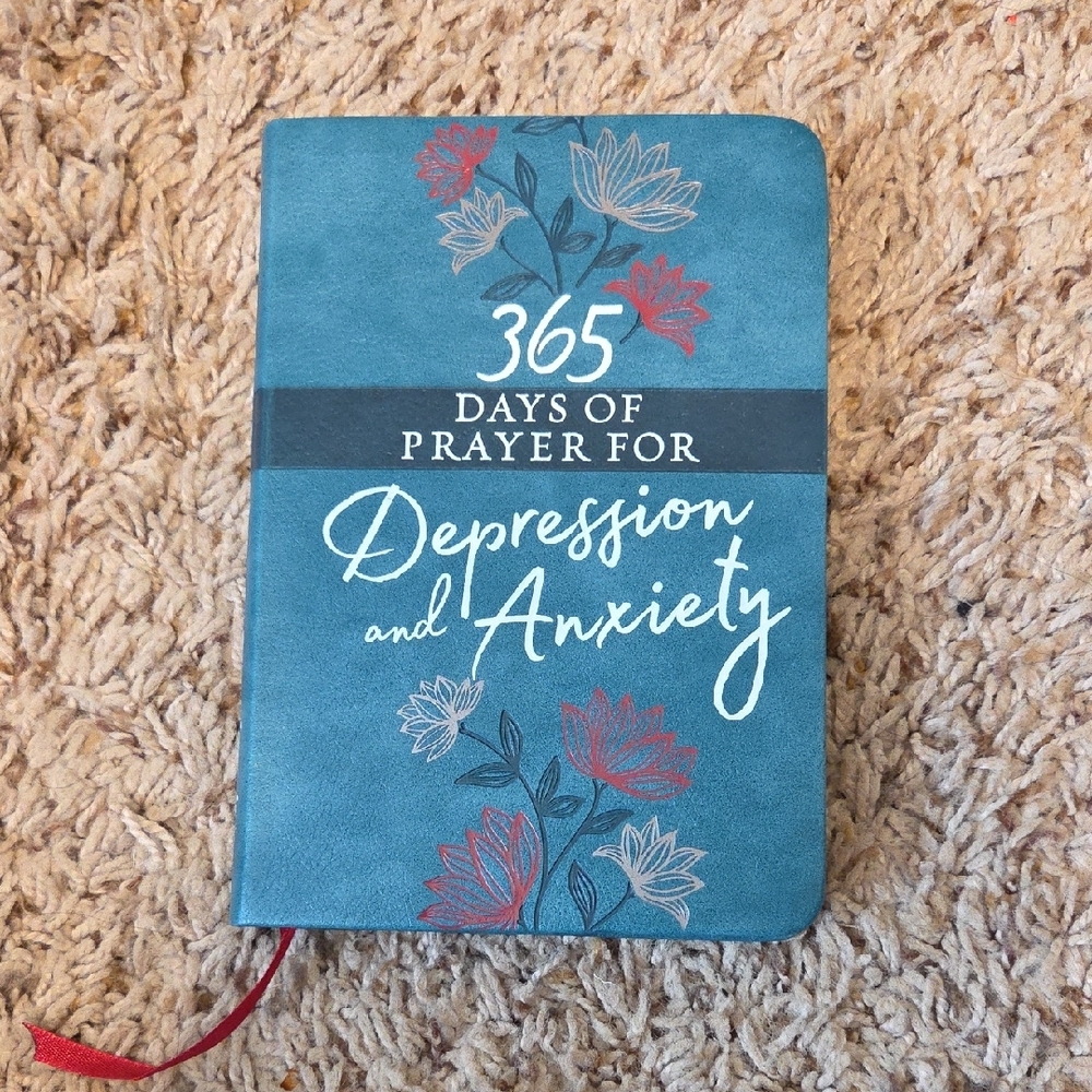 Blue Prayer Journal with Floral Design